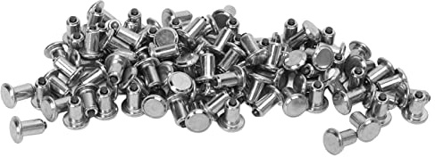 Borchie per Pneumatici da 100 Pezzi, Argento, Antiscivolo, Resistenti All'usura Universali, per Carrello Elevatore ATV UTV, Migliorano la capacità Fuoristrada