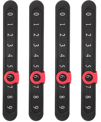 Milisten Tischfußball Punktezähler 4 Stück Multifunktionale Scorekeeper-Riegel Aus Kunststoff Foosball Score Counter Zubehör Für Die Meisten Fußballtische Und Andere Tabletop-Spiele