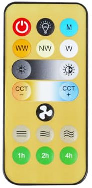 RRBEST Accessorio per telecomando 52CM Ventilatore a soffitto con Luce, E27/E26 Soffitto con Luce