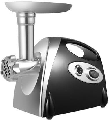 Tritacarne elettrico da 800 W per una rapida preparazione di carne e verdure, ideale per cucina e ristorante, con accessori come taglieri e riempitivi per salsicce