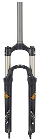 HIFRQVVC Mountainbike-Gabel Zugstufe einstellen, Federweg 100 mm, manuelle Verriegelung, Fahrrad-Federgabel, 1-1/8, gerades Rohr, 9 mm