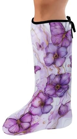 Luarisgur 1 Pack Leg Cast Cover Pattern Foot Cast Cover Decorative Washable S M L