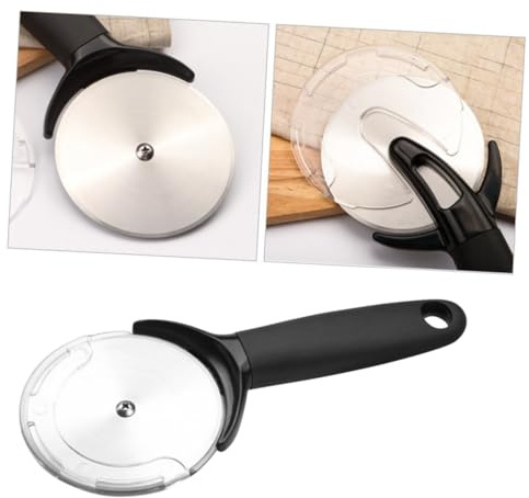 Ciieeo Cortador De Pizza Inoxidable Mango Cómodo y Antideslizante Cortador De Pizza Profesional Para Pan Pasteles