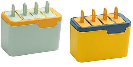 OKUMEYR 2piezas Moldes De Helados Para Hacer Caseros Moldes De Plástico Para Helados Perfectos Para Verano y Postres Fríos