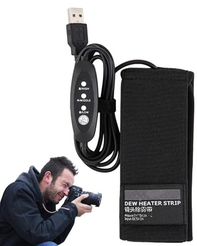 Lens Warmer 3 Heat Settings Camera Lens Dew Removing Warmer Heater | Dew Heater Camera Lens Dew Heater for Telescopes, Viewfinders, Cameras