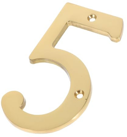 Outanaya Targa Numero Porta Ottone Per Hotel Plaque Indirizzo Resistente Design Elegante Per Numeri Civici e Case Facile Installazione Stile Unico Per Ambienti Interni Ed Esterni