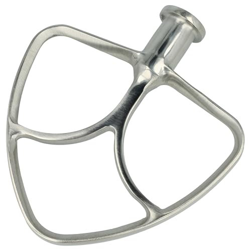vhbw frusta piatta compatibile con KitchenAid KSM95, KSM96 robot da cucina - Dispositivo per mescolare, acciaio inox argento