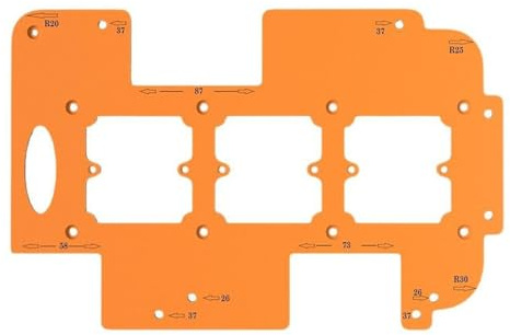 Herramienta de ranurado laminado fenólico, cortador de ranura de gabinete resistente con ancho ajustable de 1/4 a 1/2 pulgadas para instalación de sistemas de armario y armario