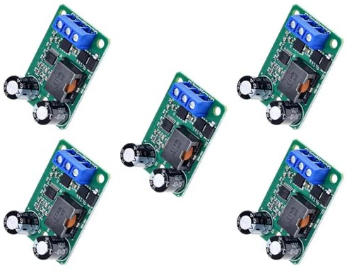 5PCS Automotive Voltage Converter Module 24V 12V to 5V 5A 5A Output Step-down Module Overload Protection Industrial Voltage Step-down Converter