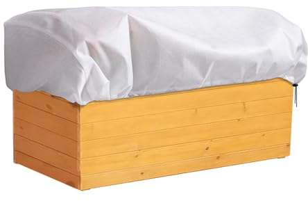 Housse de protection contre le gel pour plantes – 150 x 40 x 45 cm – Housses de plantes d'hiver avec cordon de serrage, couverture non tissée, sac respirant pour jardinière, parterres de fleurs