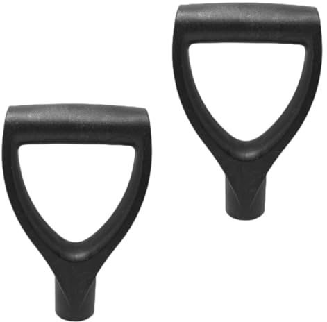 YARNOW Manico in Plastica per Pala da Giardino 2 Pezzi Impugnatura a Forma di d Leggera e Resistente in PVC Accessori per Attrezzi da Giardino Sostitutivi per Pala da Neve Scavo e