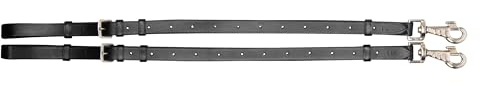 Imperial Riding Ausbinder IRH Core, Leder-Ausbinder verstellbar, Schwarz, Pony