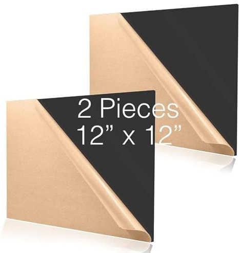 Acryl-Kunststoffplatte, Acrylglas, Glas, Polycarbonat, 305 mm x 305 mm, 1/8 dick, 3 mm für Schilder, DIY-Projekte, Kunsthandwerk (2er-Pack) Schwarz