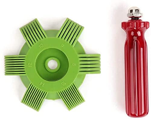 U-M Outil de climatisation - Peigne d'évaporateur AC Condenseur Bobine de radiateur Redresseur d'ailettes Peigne - Alignement Climatisation C - Rouge