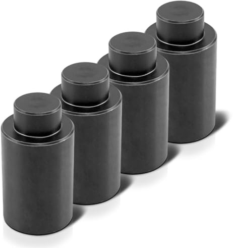 Pernos de tope y de sujeción STAHLWERK 34 x 50 mm con rosca M 14 para mesas de soldadura con sistema de agujeros D22 - práctico juego de 4