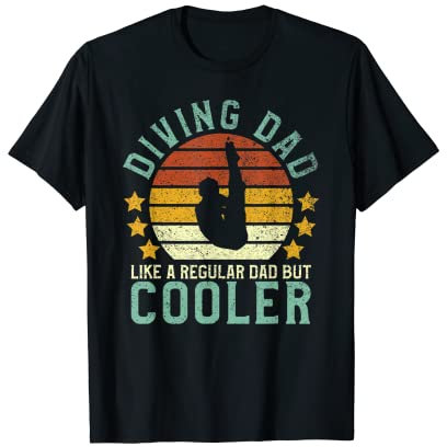 Herren High Diving Dad | Lustiges Vatertagsgeschenk für Schwimmer T-Shirt