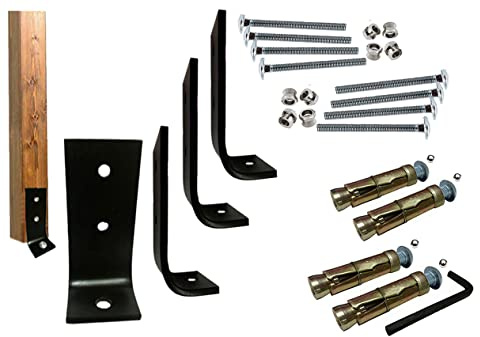 Y anchor 4Pack HEAVY DUTY Security Anchor Brackets Bolt Kit with Hard Ground Fixings