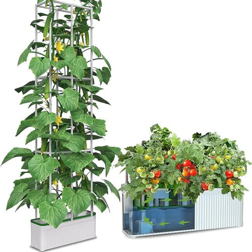 Sistema di Coltivazione idroponica da Giardino 27 baccelli Kit di Coltivazione aeroponica per germinazione di fioriera da Giardino Intelligente con irrigazione Automatica e Allarme