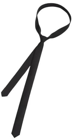 KCHYCV Klassisch Elegante Schwarze Damenkrawatten Herren Koreanische einfache Clip-Krawatten Schlanke und Glatte Bekleidungsaccessoires