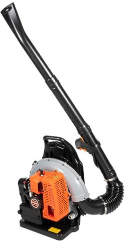 Laubsauger Benzin Rückentragbar 63cc 2-Takt 3,6 PS Benzin Laubgebläse benzinbetrieben Rückenlaubbläser Laubbläser Gartenbläser Luftkühlung Blasgerät Garten Kehrmaschine