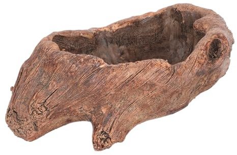 MERRYHAPY Maceta para Suculentas Forma De Raíz De Madera, Decoración Interior, Tamaño Único, Maceta para Cactus y Plantas Pequeñas, Diseño Creativo Natural