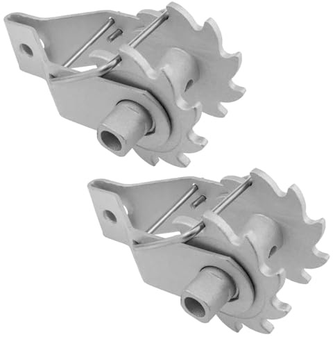 zutisay Inline Wire Tensioner, Steel Clip Lock, Ratchet Tensioner, Electric Fence Strainer for Most Farm Fence Settings Etc (120mm x 2mm), Pack of 2