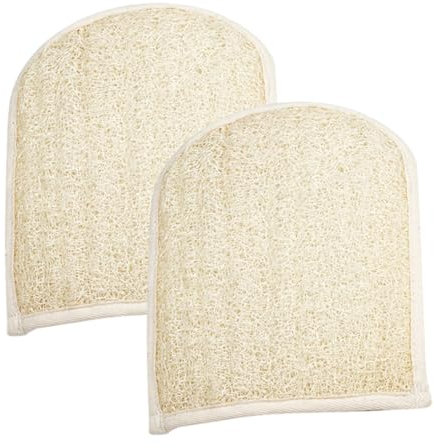 FOYTOKI 2pcs Body Scrubber Exfoliating Gloves Loofah Shower Gloves for Adult Bathing Use