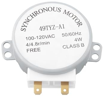 The Lord of the Tools 1 Stück 120 V AC Mikrowellen-Drehteller-Synchronmotor Spindel-Drehtellermotor 11002014000014 TYJ50-8A19 Kompatibel mit Solo Mikrowelle 4/4,8 U/min