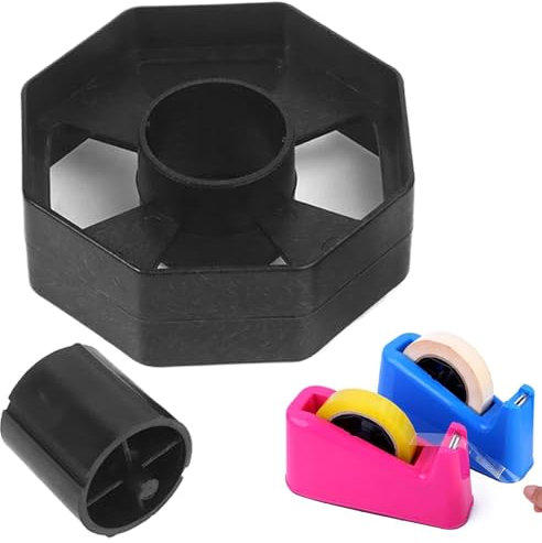 Dispensatore a nastro Core 1 e 3 Dispenser Ruota Black Plastic Ruota di ricambio Parti di ricambio per ufficio e scuola