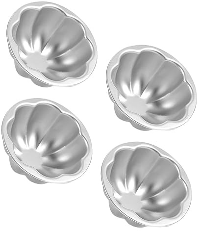 Hemobllo 4pezzi Stampi Per Crostate All Stampi Per Cupcake Da Cuocere Pirottini Antiaderenti Per Muffin Stampo Per Budino Per Torte Per Cottura Al Forno