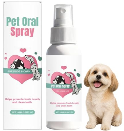 Codallma Spray Per La Cura Dentale Per Cani E Gatti- Dentifricio Spray Per Cani Delicato Per Denti Gengive E Routine Dopo I Pasti (bianco-1PCS)