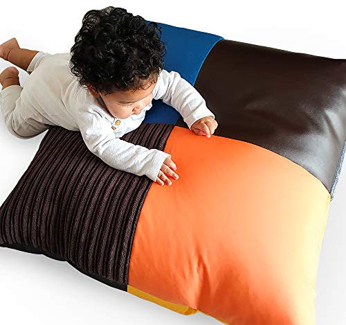 rucomfy Beanbags Kids Indoor Sensory Bean Bags. Comfortable Living room Furniture. Mixture of Random Colours & Quality Fabrics (Floor Cushion)
