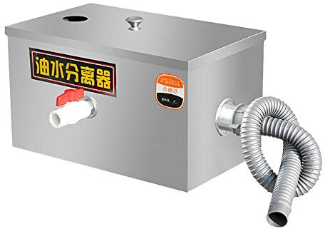 Séparateur de Graisse des Eaux Usées Filtre à Graisse en Acier Inoxydable Intercepteur Séparateur de Graisse Séparateur D'huile Séparateur de Graisse des Eaux Usées de Cuisine