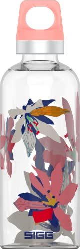 Sigg Star blommor vattenflaska (0,5 L), giftfri och läckagesäker flaska, värmebeständig och BPA-fri vattenflaska i ikonisk form