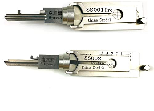 SS001 und SS002 2-in-1 Decoder und Pick Tools für Türschloss, Schlafzimmerschloss
