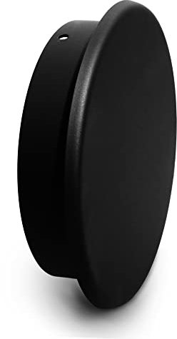 LANZZAS Capuchon obturateur pour tuyau de poêle - Diamètre : 180 mm - Couleur : noir - Couvercle obturateur pour tuyau de fumée