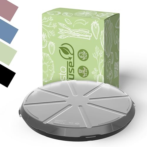 Pizzabox ToGo wiederverwendbar aus Kunststoff - Box Schwarz und transparent | Lunchbox, Frischhaltung, Vorratsbehälter, Lieferdienst, langlebig, robust, to go, Geschirr, vielseitig, Gastro, Verpackung