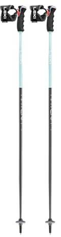 Leki Damen Artena Airfoil 3D Skistöcke, Anthracite-Turquoise-White, 115CM