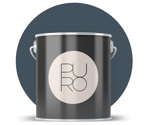 Livingwalls PURO Premium Wandfarbe c3013 - Malerfarbe mit sehr hoher Deckkraft - matte hochwertige Innenfarbe in Blau - 2,5l