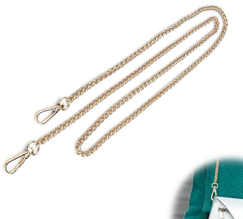 DEANKEJI Taschenkette Gold, Metall Taschenkette, Taschenkette, Frei Kombinierbar mit Einer Vielzahl Von Taschen, wie Mini-Handtaschen, Schulranzen, Geldbörsen