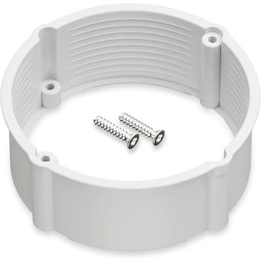 CusoTec Putzausgleichring - 25 Stück 24mm weiß- für 60 mm Schalterdosen, inkl. Schrauben, für 60mm Schalterdosen, zur Putzschichtanpassung