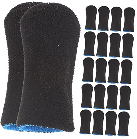 Hoement 10paare Gaming Finger Sleeves Touchscreen Fingerabdeckungen Für Spielleistung rutschfest Und Atmungsaktiv Für Smartphones Und Tablets