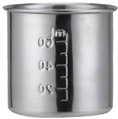 Amagogo Gobelet à médicaments gradué en Acier Inoxydable Gobelet à médicaments à Usage Domestique à l'hôpital, 60 ML