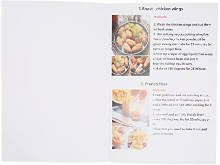 WGFOIP Air Fryer Cookbook, 32 Recettes Color Pictures Food Fryer Cook Livre de Cuisine pour les Débutants et les Utilisateurs Avancés