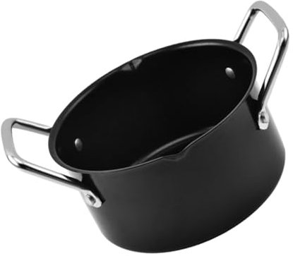 GANAZONO Olla Para Barbacoa Al Aire De Acero Al Carbono Ollas Para Exteriores Prácticas y Antiadherentes Para Camping y Cocción De Estofados