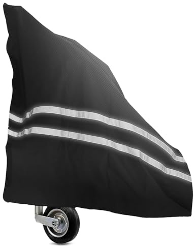 Copertura Protettiva per Timone Rimorchio Camper; Tessuto Oxford 600D Nero Impermeabile; Anti-UV e Resistente alle Intemperie; per Attacco Rimorchio/Caravan