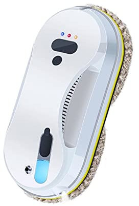 Window Robot Cleaner, Smart APP Window Cleaning Robot with Water Spray Function Large Suction Anti-Drop Glass Window Cleaning Machine for Windows, Tiles, Bathrooms