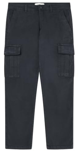 Springfield Chino Cargo Casual Comfort Slim Pantalones, Azul, 44 para Hombre