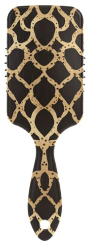Flacher geometrischer Leopardenfell-Druck, goldfreundlicher Luftkissen-Kamm, Kopfmassagegerät für dünnes Haar mit ergonomischem Griff, Cepillo para definir rizos