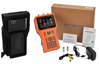 AYJYZHIAG Misuratore di Segnale satellitare V8 2 Combo DVB-S2/T2/C HD Digital Satfinder HEVC MPEG-4 Terrestre sig